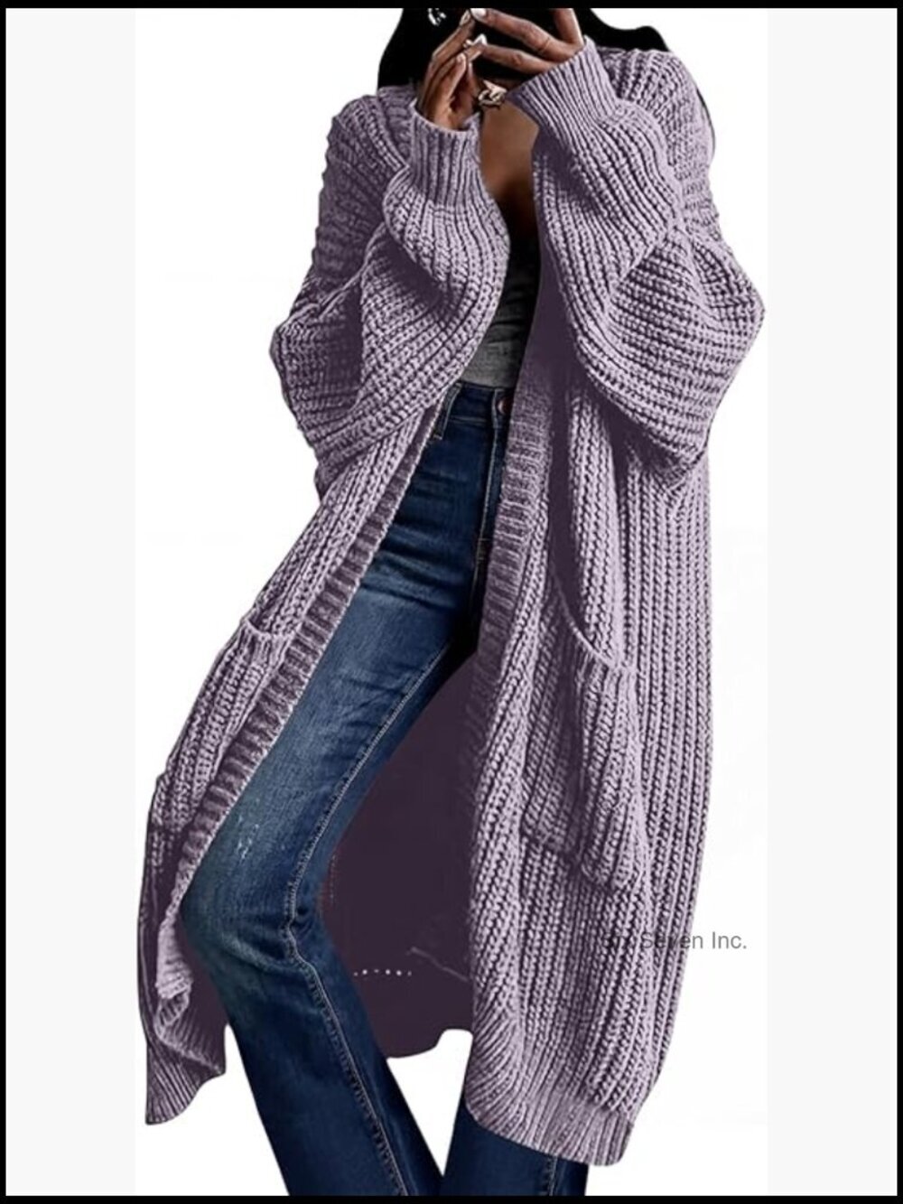 Oversized Long Cardigan Sweater Coat with Pockets Fall Winter Cozy